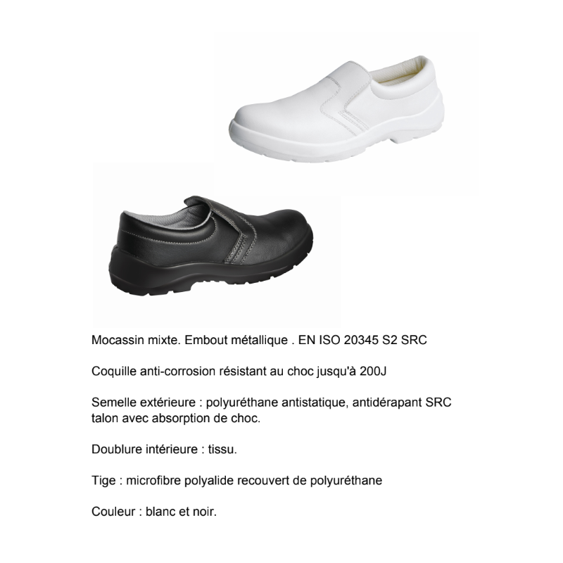 Chaussure de securite pour les cuisines DIDIER Comptoir textile