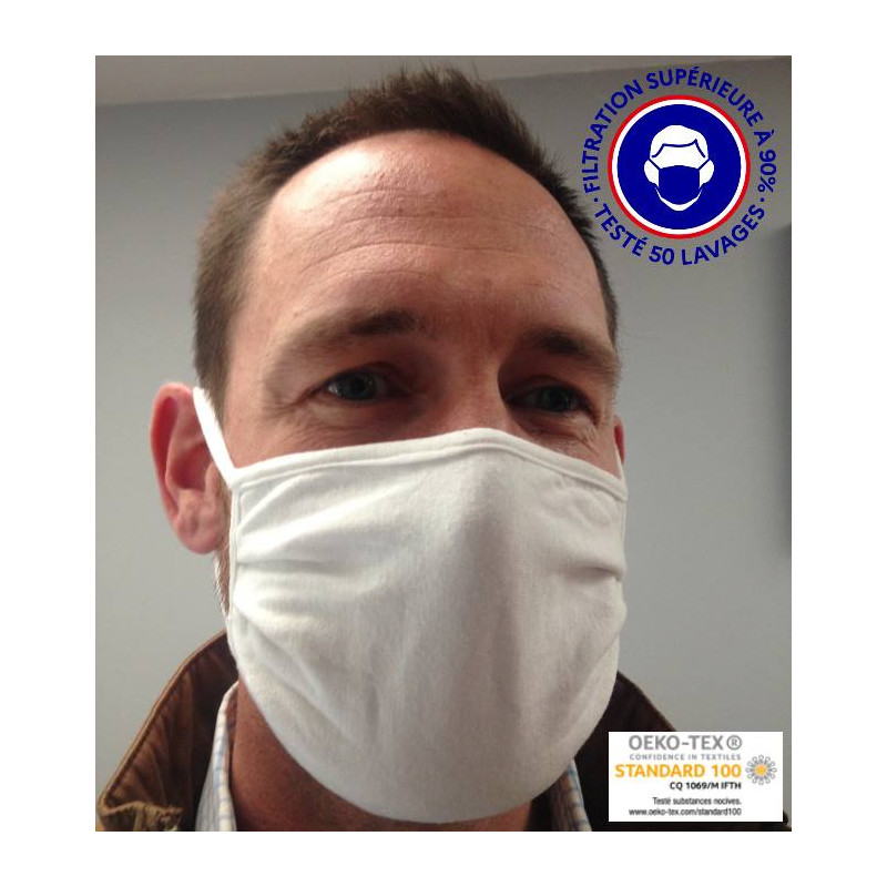 Masque de protection COVID-19 - Lavable & Réutilisable