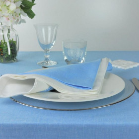 Serviette de table en lin et polyester - JARA