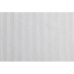 Drap plat blanc hôtellerie - BLOIS - Percale de polycoton rayure satin