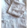 Peignoir pour hôtel et spa en éponge blanche - Comptoir Textile