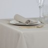 Nappe pour restaurant beige en polycoton - Comptoir Textile Hôtelier