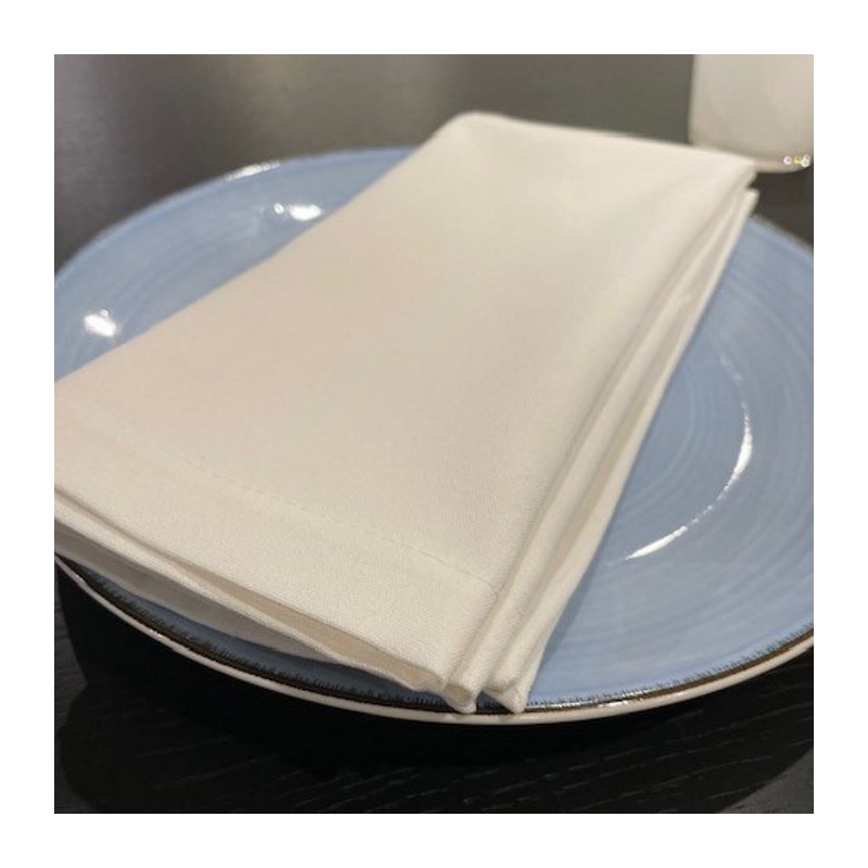 Serviettes de table professionnelles blanches sans repassage - MILANO