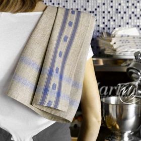 12 Torchons de cuisine coton et lin - Comptoir Textile Hôtelire