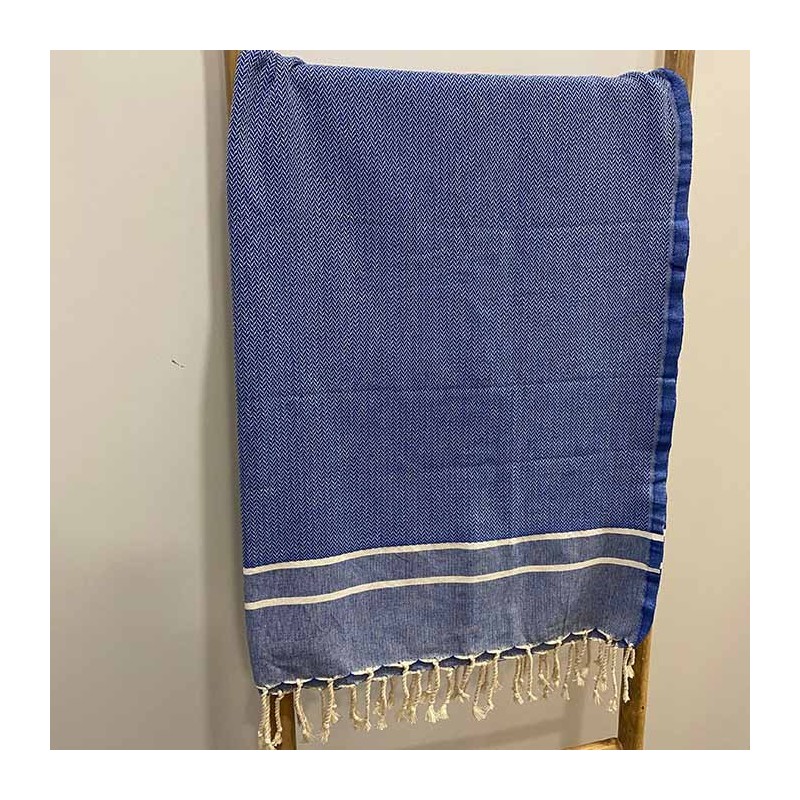 fouta-bleu-chevron