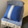 Coussin style Fouta - 40x40 cm