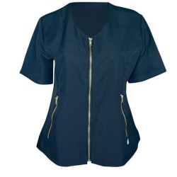 Blouse de réceptionniste noire pour l'Hôtellerie - Modèle Zélie