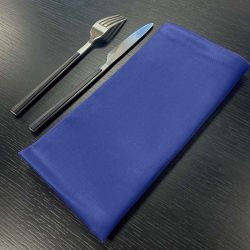 Serviette-de-restaurant-Sans-Repassage-bleu