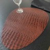 Set de Table pour restaurant en cuir effet croco